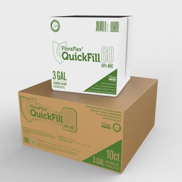 FloraFlex QuickFill Expandable Organic Coco Coir Plant Medium- 60% 3 Gallon 10 Count (Pallet Of 500)