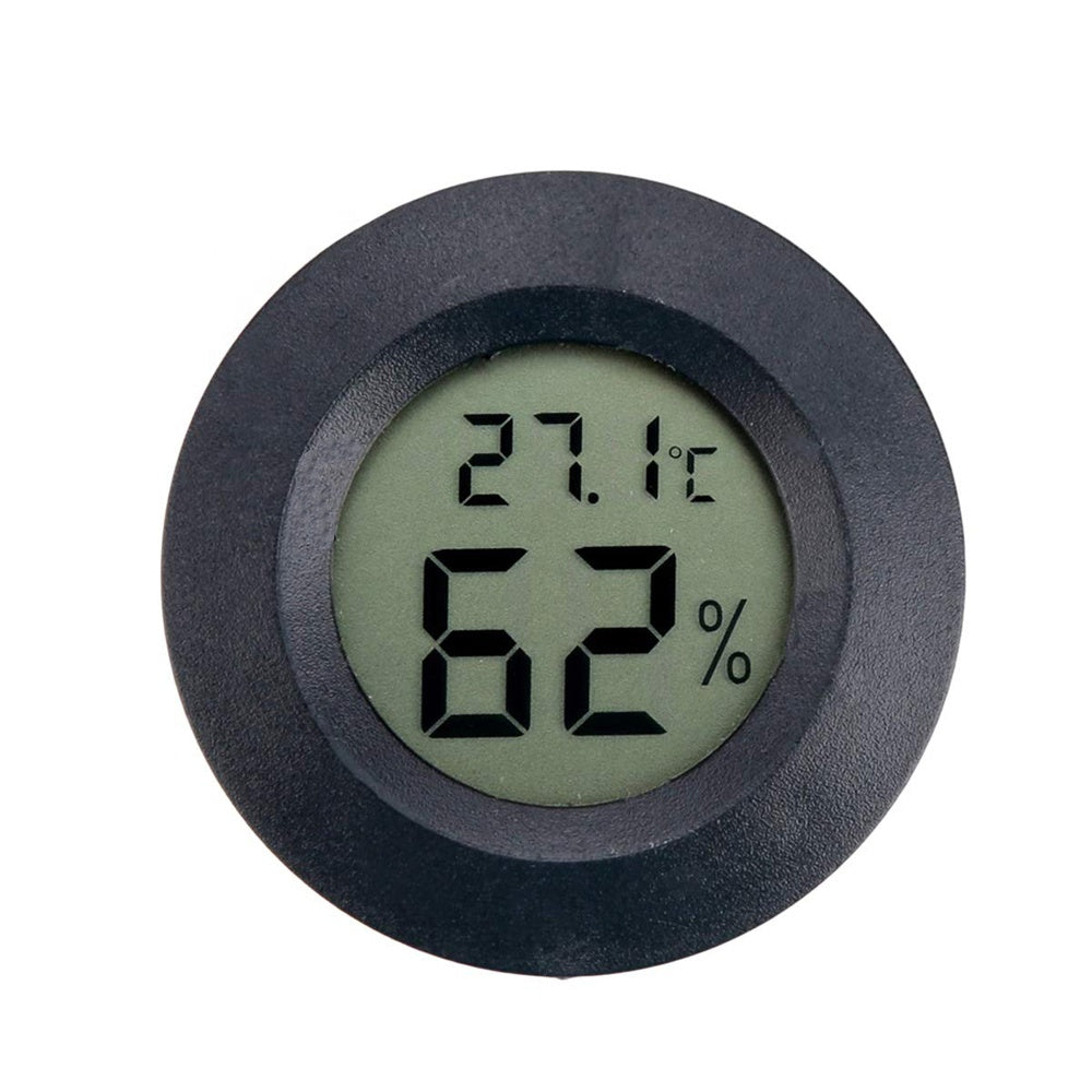 Round Embedded Electronic Thermometer Hygrometer Mini Temperature