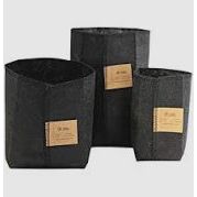 Root Pouch Black THIN Fabric Bag 2 Quart Black (Box of 650)