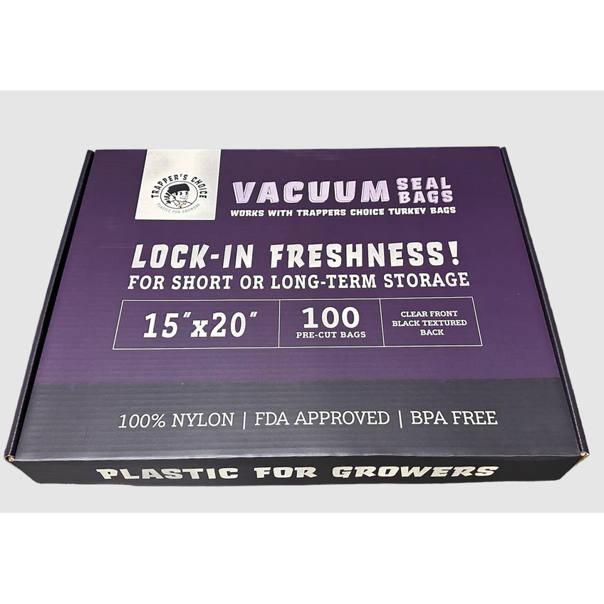 Trapper's Choice Pre-Cut Vacuum Seal Bags (Black/Clear)