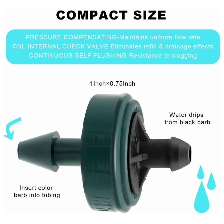 Netafim Woodpecker Jr. Pressure Compensating Dripper (Red/Black/.5 GPH)