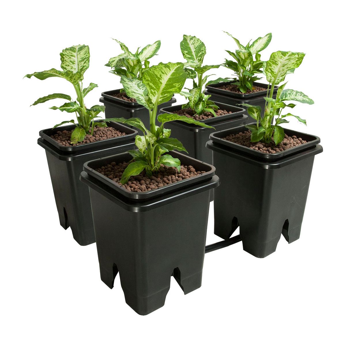 Active Aqua Grow Flow 2.0 Expansion Kit w/six 5 gal Square Pots