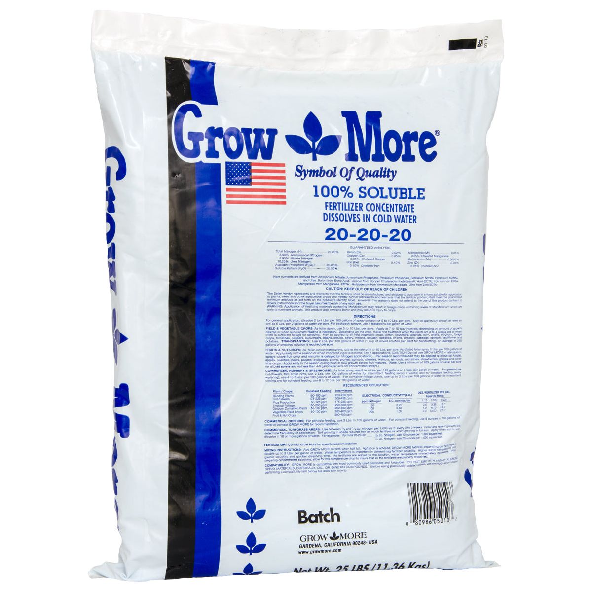 Grow More Water Soluble (20-20-20)