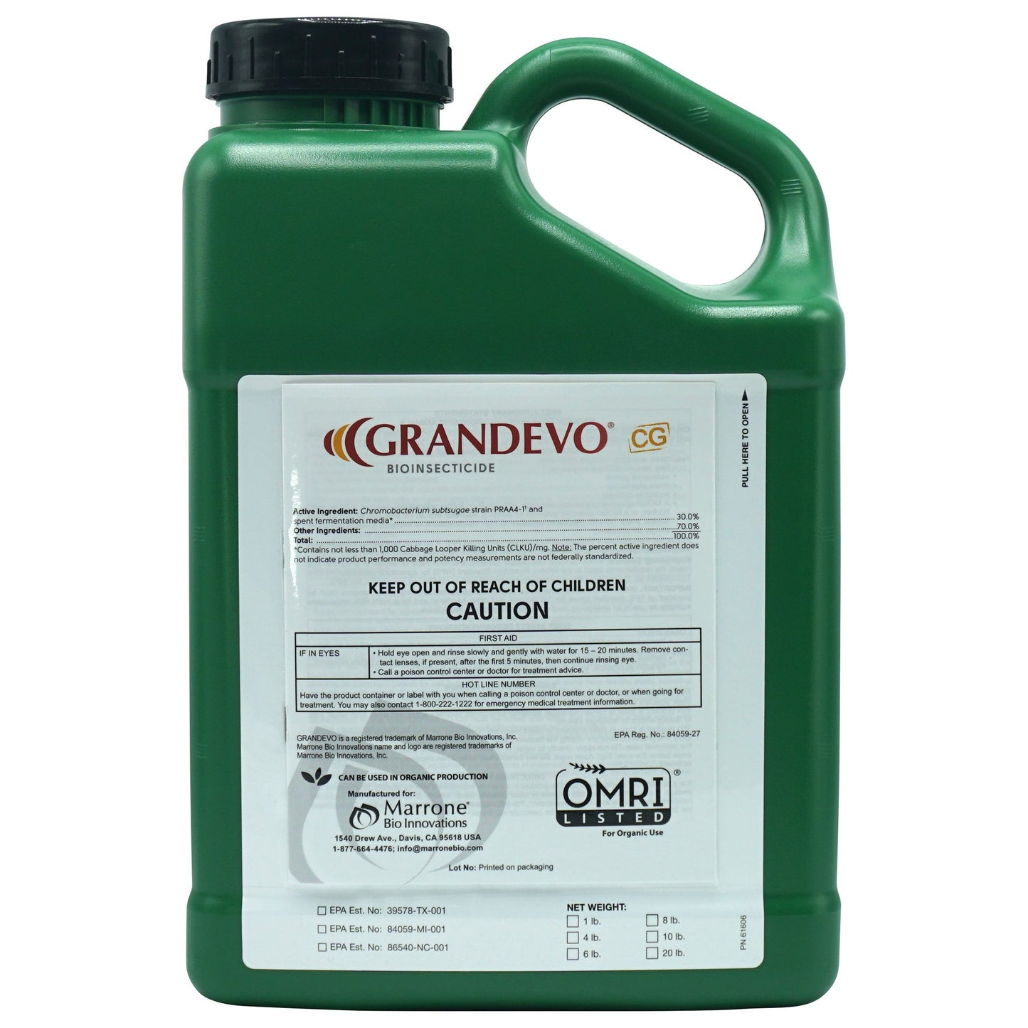 Marrone Bio Innovations Grandevo CG Insecticide