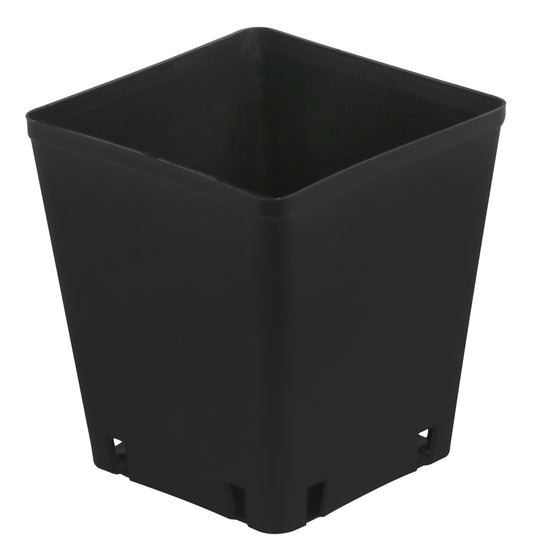 Gro Pro® Black Plastic Square Pots