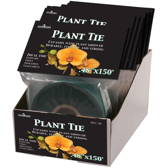 Hydrofarm Plant Tie 150' x 1/2" 8mil