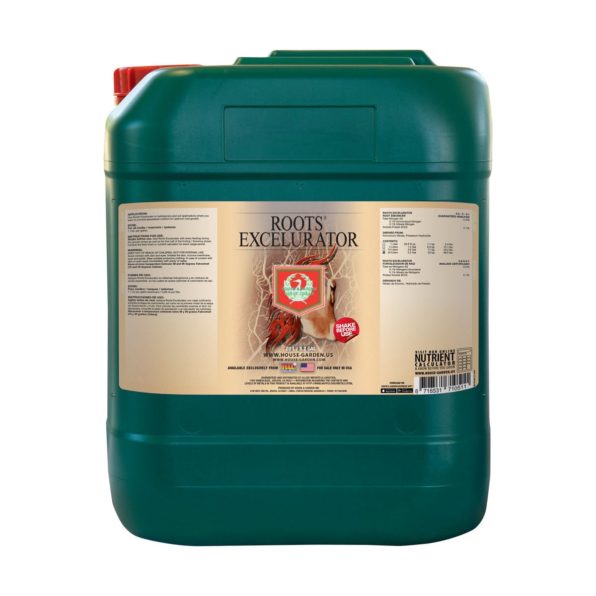 House & Garden Roots Excelurator Silver