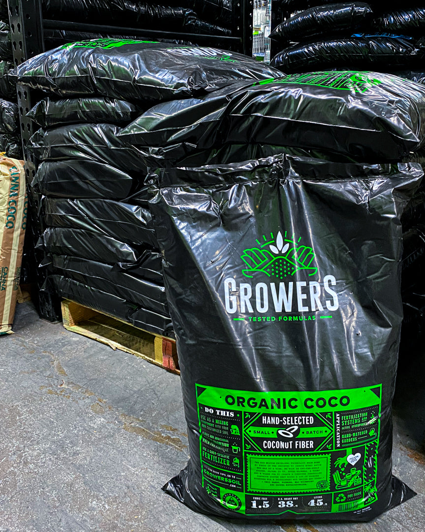 Growers 100% Organic Coco Fiber (Coco Coir) (1.8 Cu. Ft.)