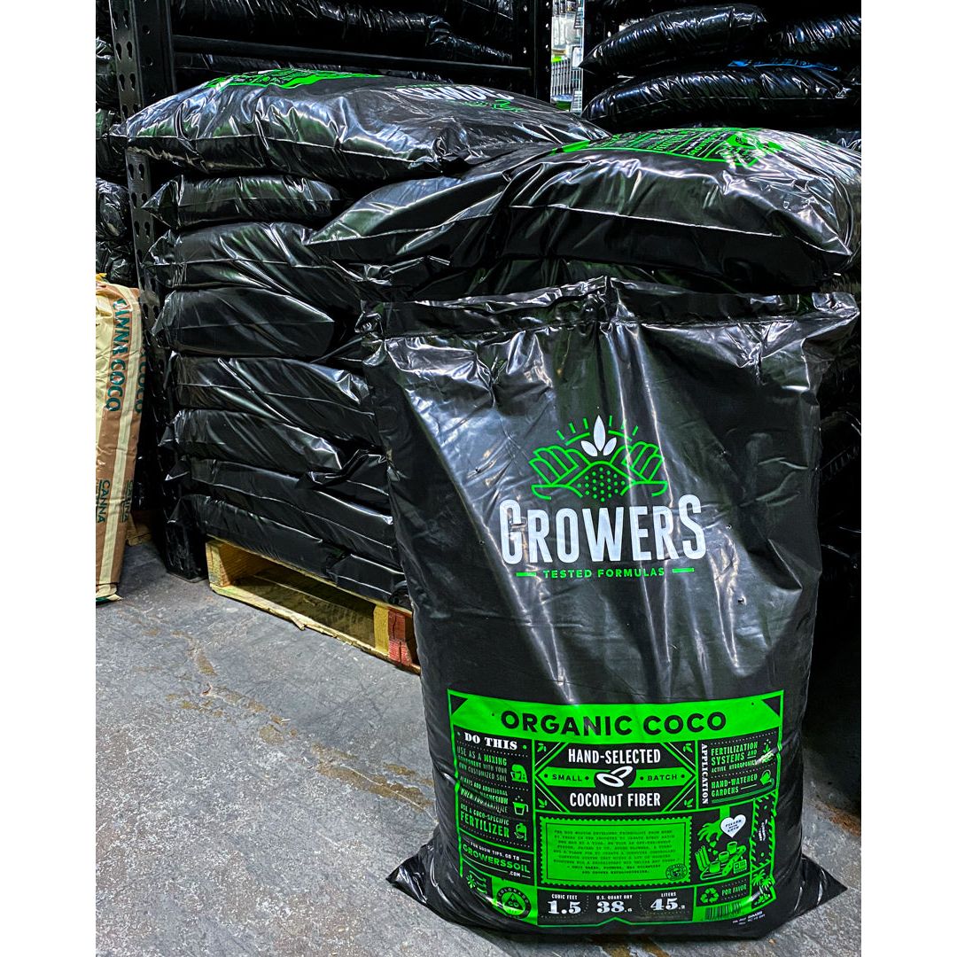 Growers 100% Organic Coco Fiber (Coco Coir) (1.8 Cu. Ft.)