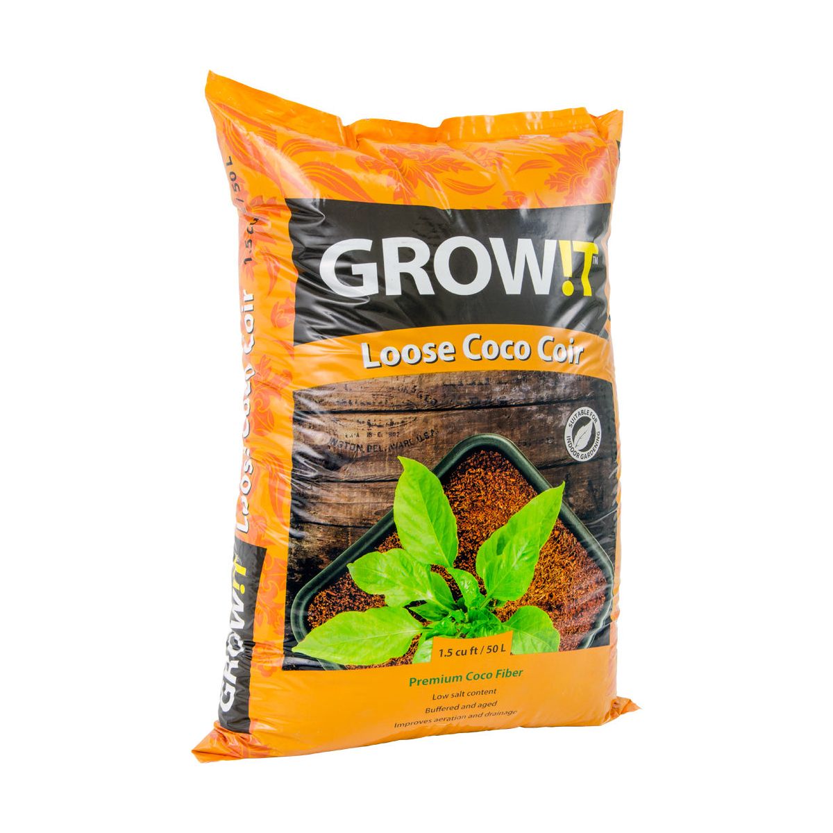 GROW!T Coco Coir, Loose (1.5 cu ft)-PALLETS ONLY(90)