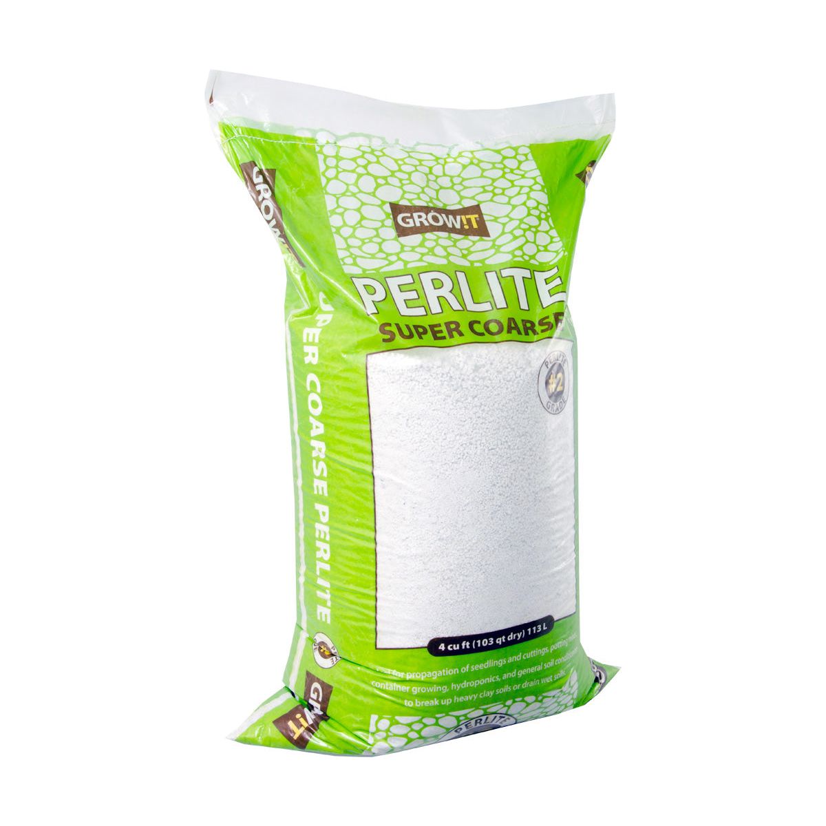 GROW!T #2 Perlite Super Coarse 4 CuFt (Pallet of 30 Bags)