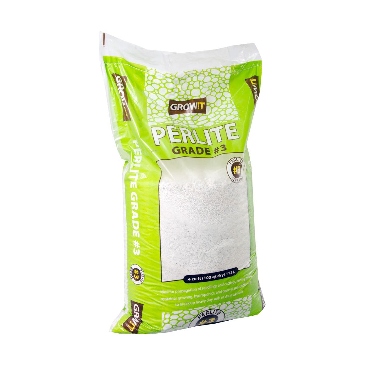 GROW!T #3 Perlite Super Coarse 4 CuFt (Pallet of 30 Bags)