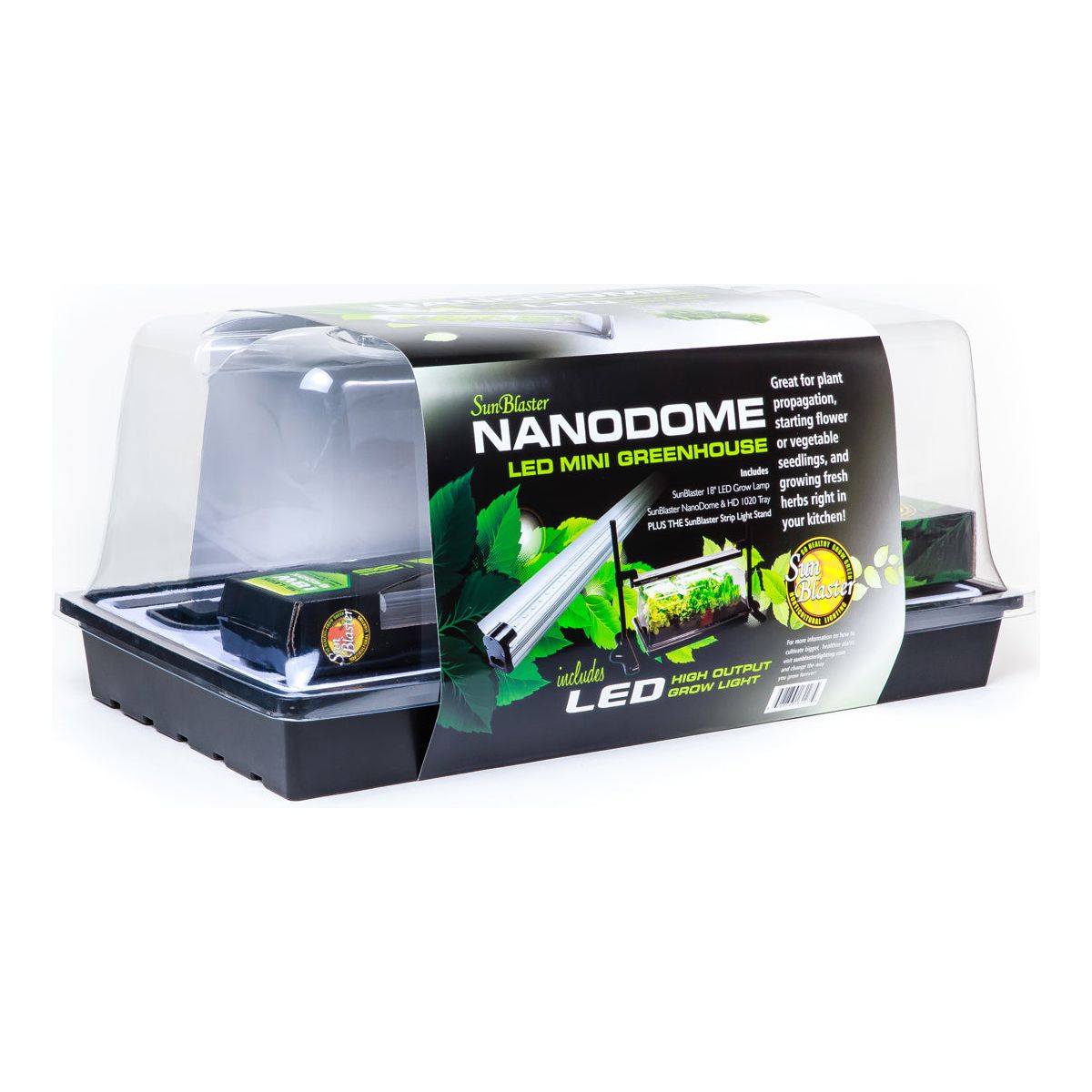 SunBlaster LED Mini Greenhouse Kit with Strip Light Stand