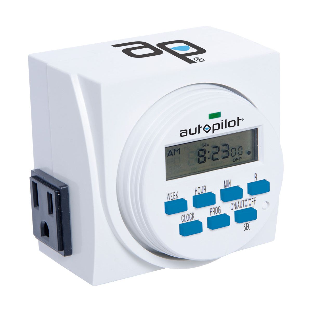Autopilot Dual Outlet 7-Day Grounded Digital Programmable Timer