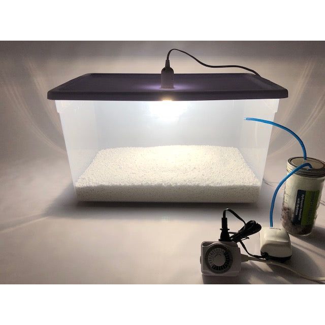Grower's Select Mushroom LED Tub Setup