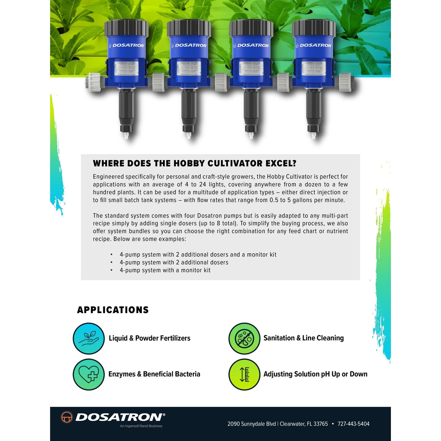 Dosatron 4-Part Hobby Cultivator System