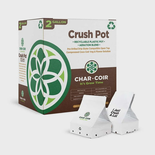Char Coir Crush Pot - 2 Gallon (Pallet of 1,728)