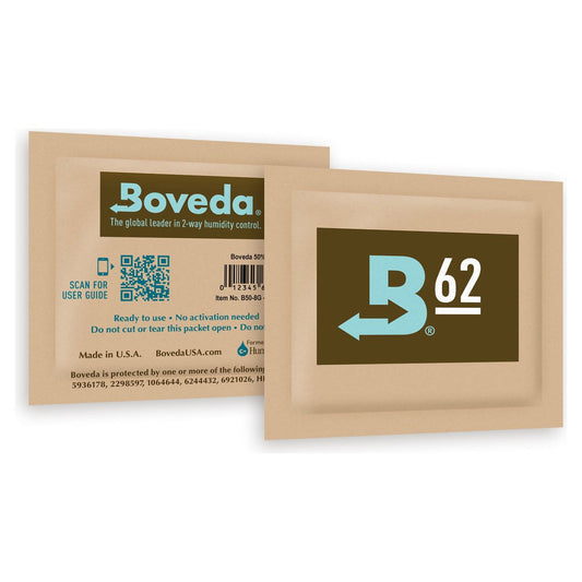 Boveda 2-Way Humidity Packs 62% - 8 Gram (Pack of 300)