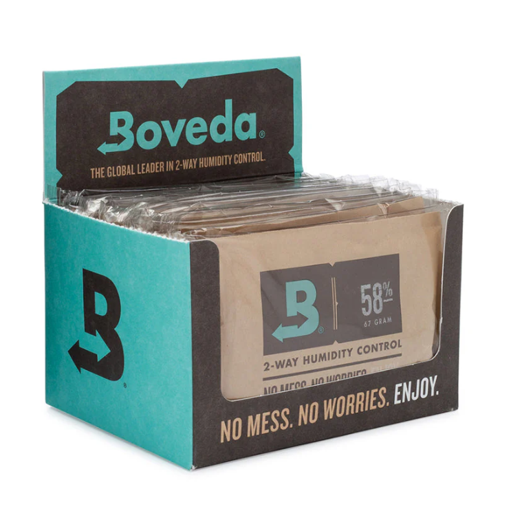 Boveda 2-Way Humidity Packs 58% - 67 Gram (Pack of 12)”