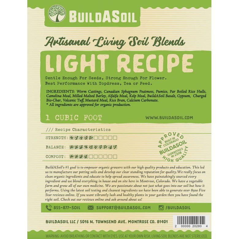 BuildASoil Light Recipe Soil