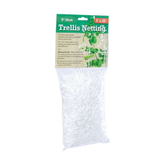 Hydrofarm Trellis Netting 6" Woven Mesh- 5'x30' (Case of 12)