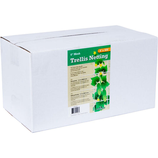Hydrofarm Trellis Netting 6" Non-Woven Mesh- 4'x328' (Case of 6)