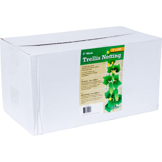 Hydrofarm Trellis Netting 6" Woven Mesh- 5'x350' Roll (Case of 6)