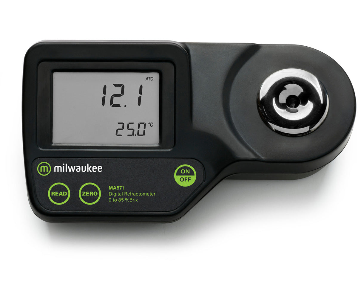 Milwaukee Instruments MA871 Digital Brix Refractometer Range 0-85%