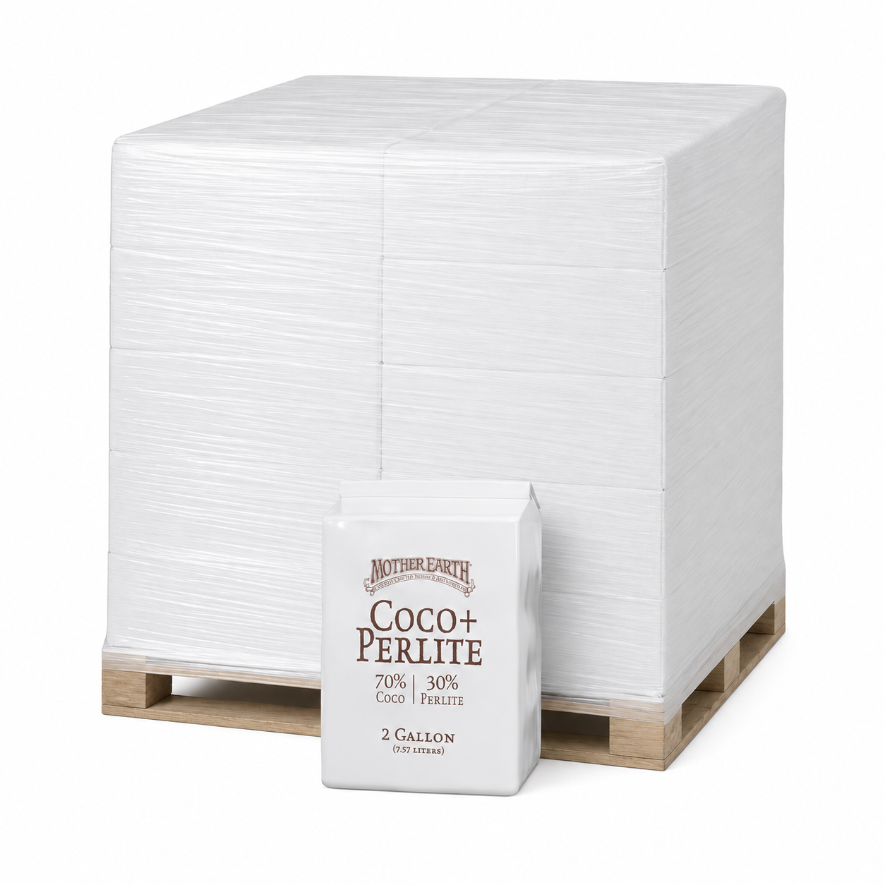 Mother Earth Coco Perlite Plant In Bag 2 Gallon (Pallet of 528) (44 Cases)
