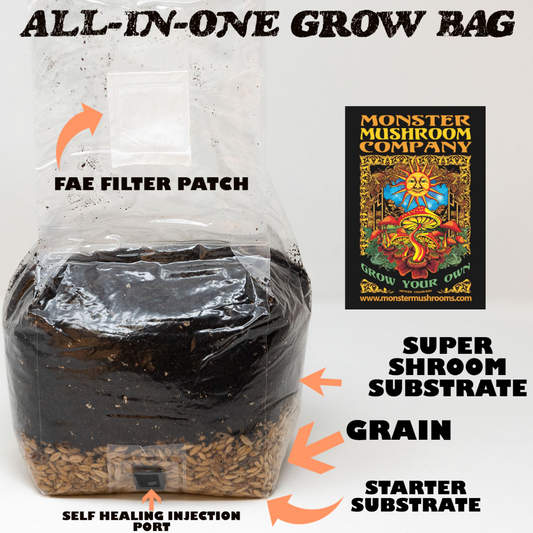 Monster Mushroom Company Super Grow All-in-One Grow Bag 3 lb