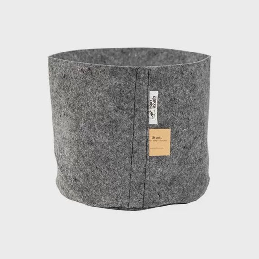 Root Pouch 5 Gallon Charcoal THIN (150 g/m2) - No Handles (Bale of 1000)
