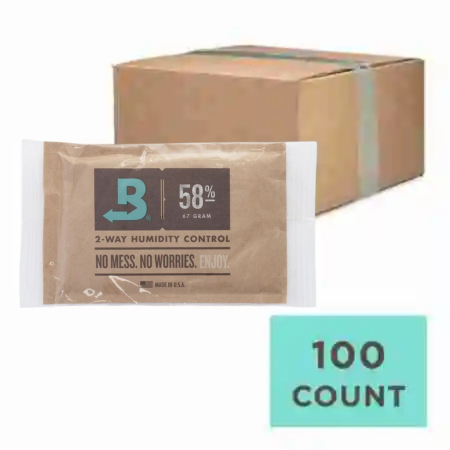Boveda 2-Way Humidity Packs 58% - 67 Gram (Pack of 100)