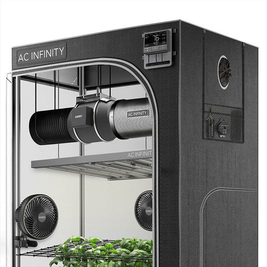 AC Infinity Grow Tent System PRO 5x5, Upgraded Lighting And Air Filtration, 6 Plant Kit