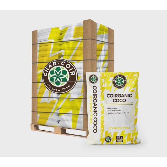 Char Coir Coirganic Coco 100% Organic Coco Coir - 50L (Pallet of 85)