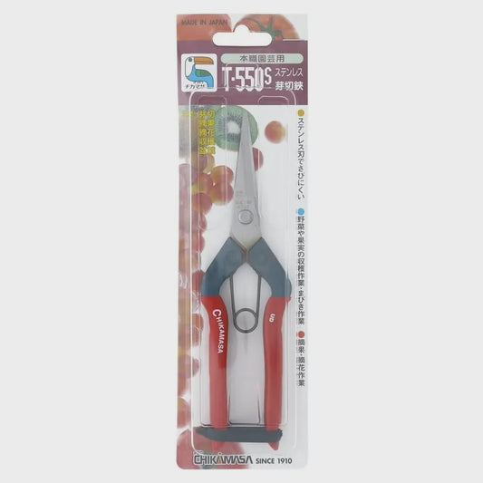 Chikamasa T-550S Stainless Steel Spring Scissors (Case of 6)