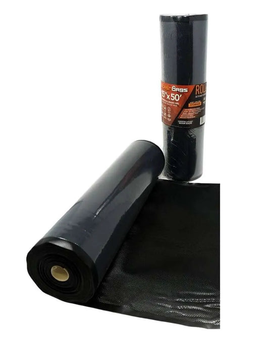 StashBags 15" x 50' Vacuum Seal Roll (Black/Clear)