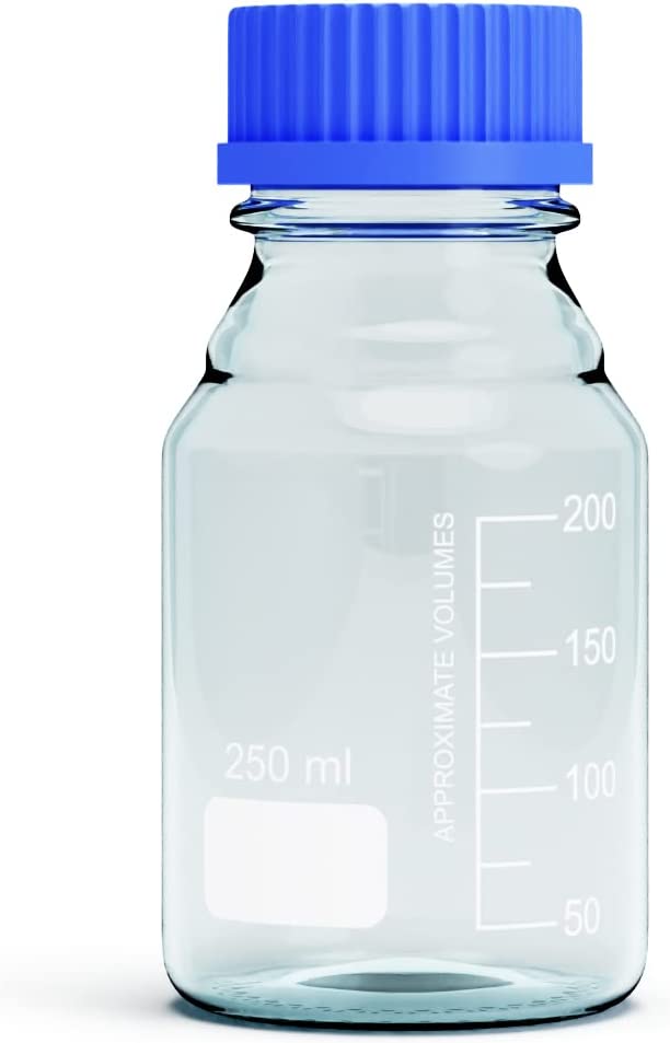 GL45 Scientific 250ml Glass Bottle