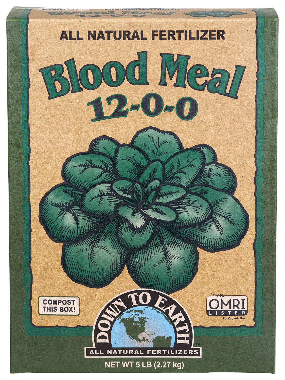 Down To Earth Blood Meal - 5 lb
