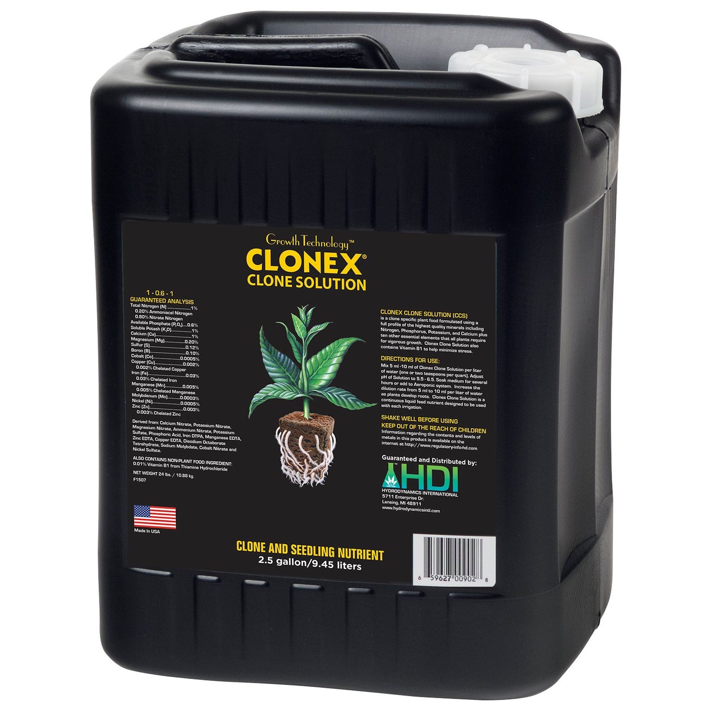 HydroDynamics Clonex Clone Solution 2.5 Gallon