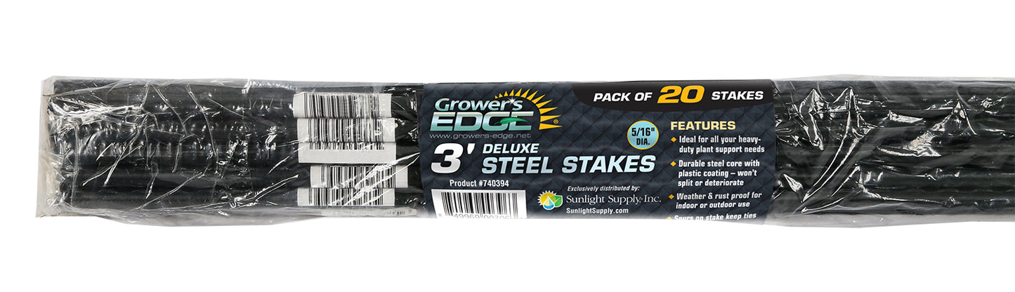 Grower's Edge Deluxe Steel Stake 5/16 in Diameter 3 ft (