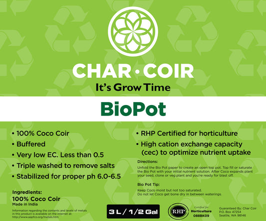 Char Coir BioPot 3L