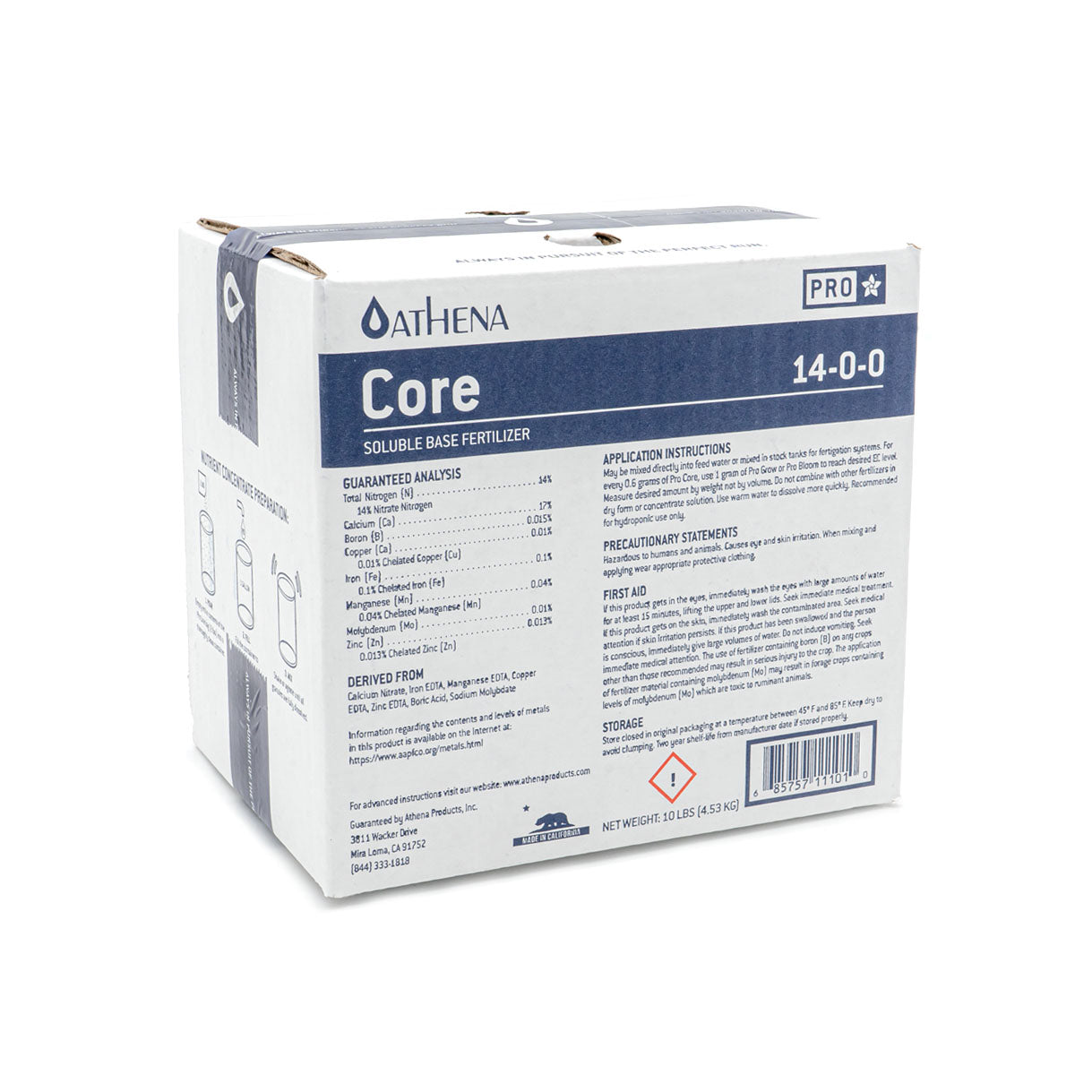 Athena Core Pro Line 2 pound powder nutrient