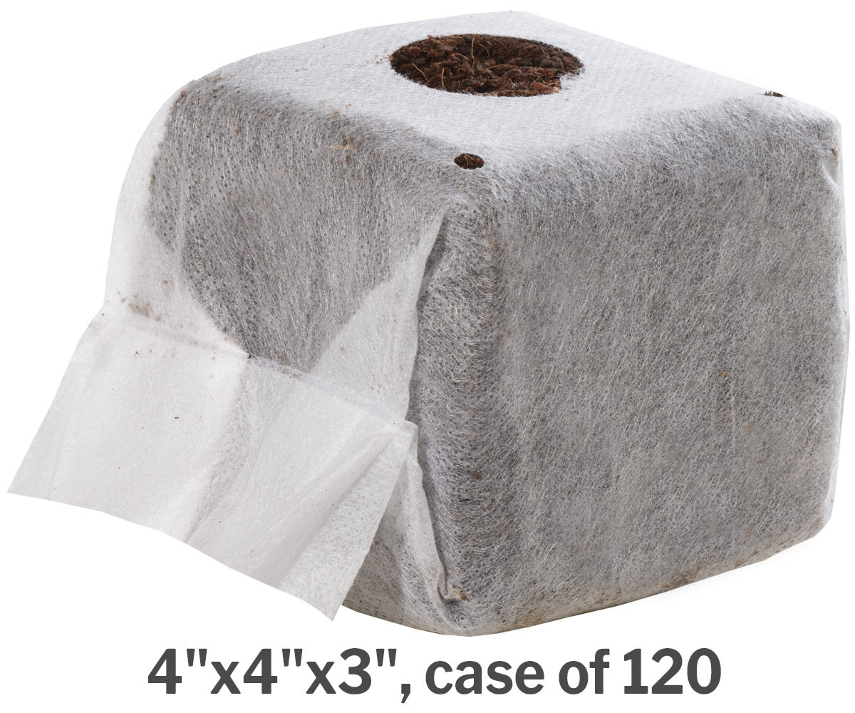 GROW!T Commercial Coco, RapidRIZE Block 4"x4"x3", case of 120