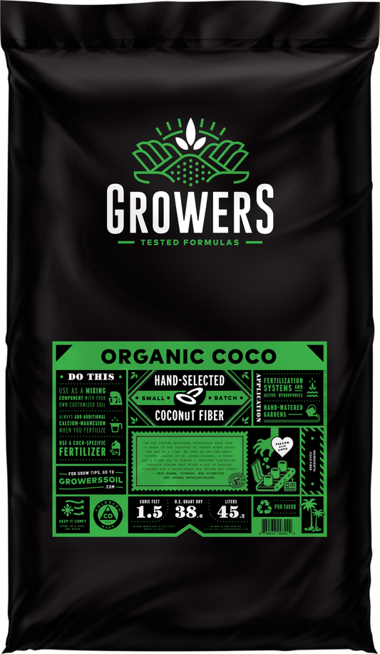 Growers 100% Organic Coco Fiber (Coco Coir) (1.5 Cu. Ft.)
