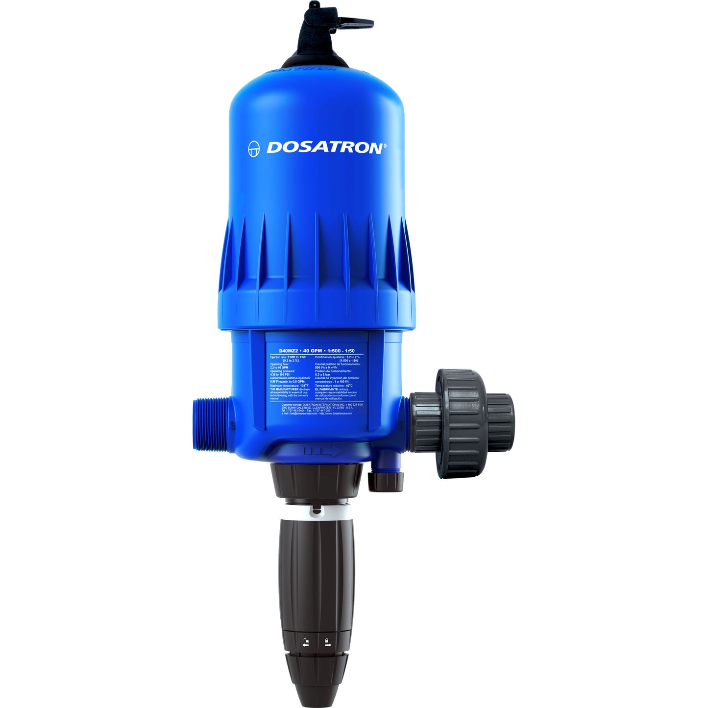 Dosatron Water Powered 40 GPM Dosers – D40 Hi-Flo Series