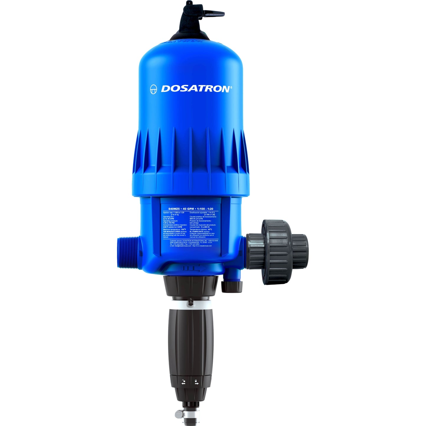 Dosatron Water Powered 40 GPM Dosers – D40 Hi-Flo Series