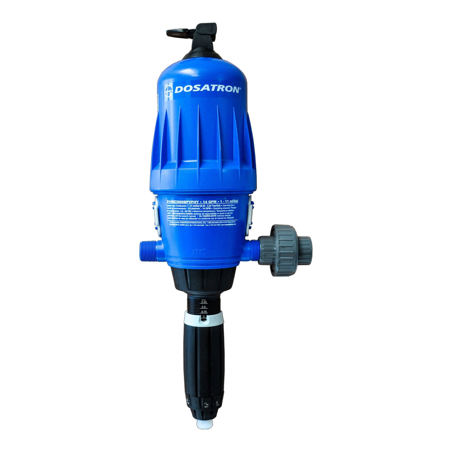 Dosatron Water Powered 14 GPM Dosers – D14 Lo-Flo Series