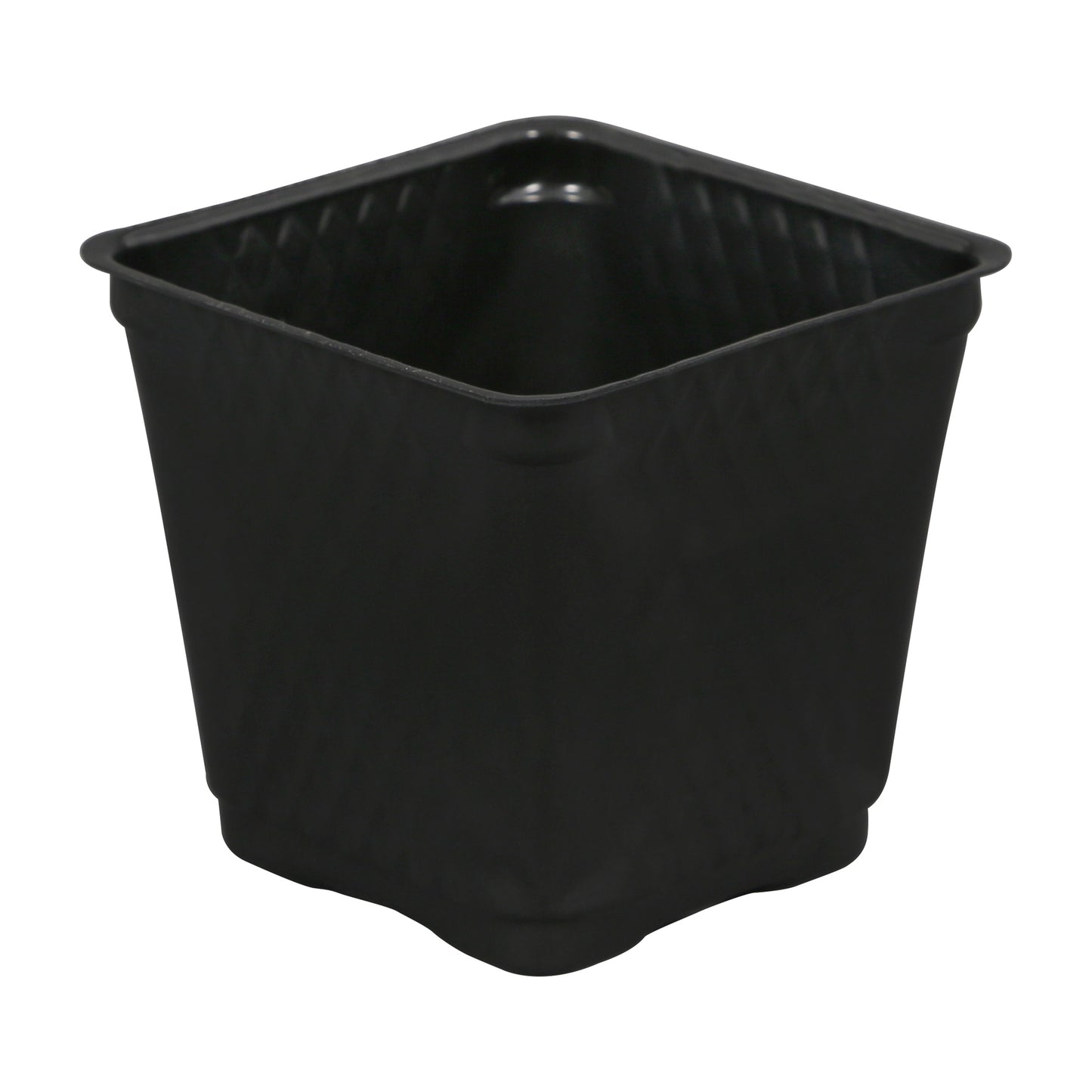 Gro Pro Square Plastic Pot Black 3.5 in (1