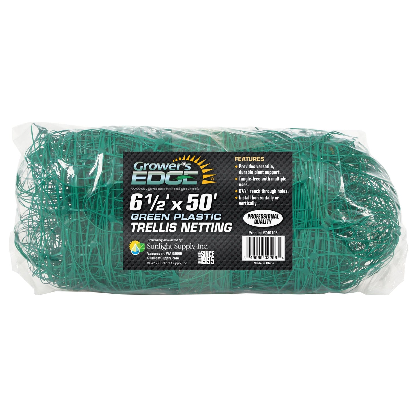 Grower's Edge Green Trellis Netting