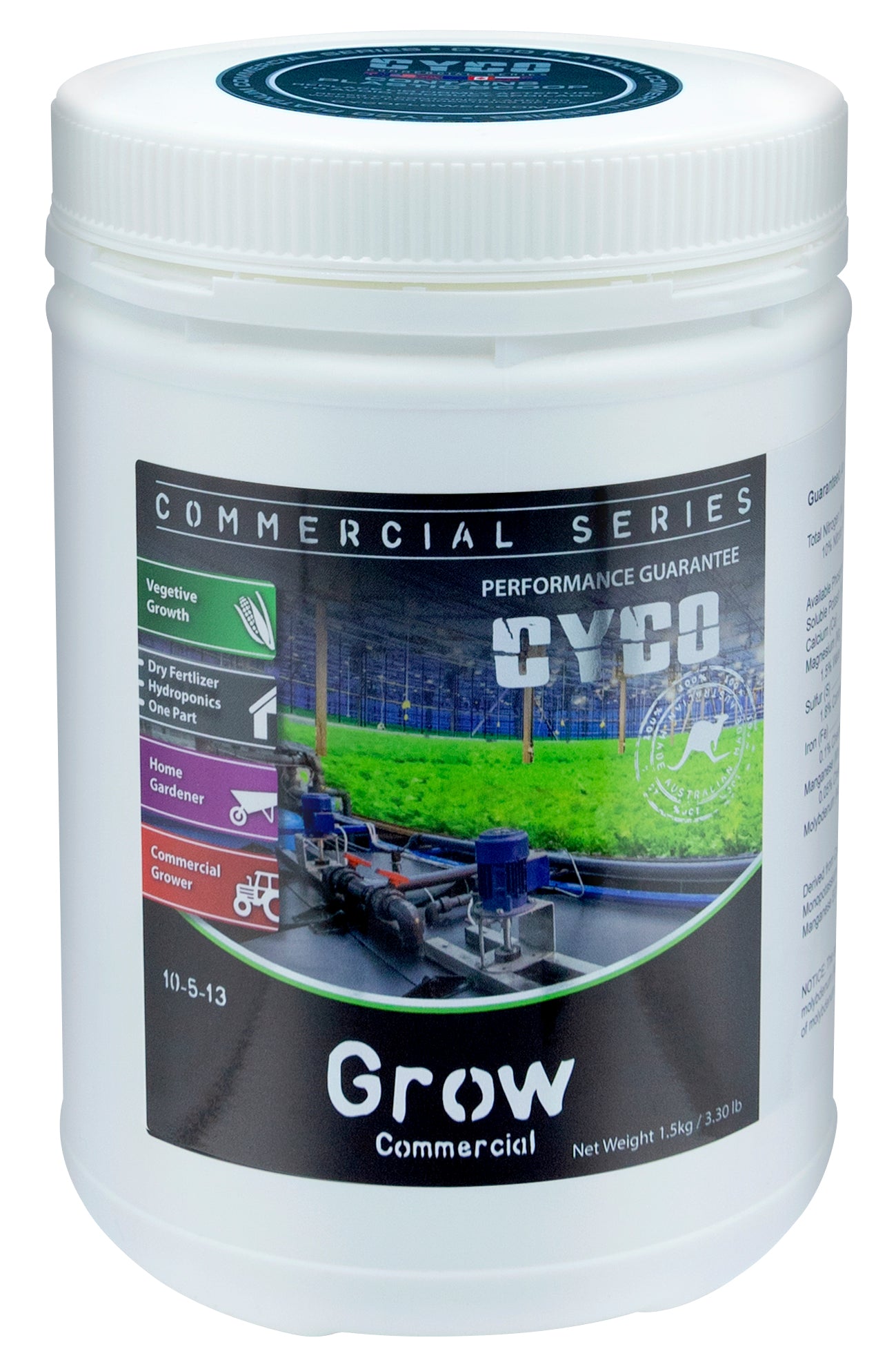 CYCO Commercial Series Grow 10 - 5 - 13